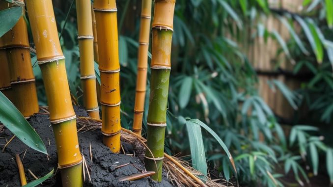 Rhizome du bambou